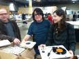 Metro Music's Steve Lorber, drummer Mike Buck and guitarist Eve Monsees